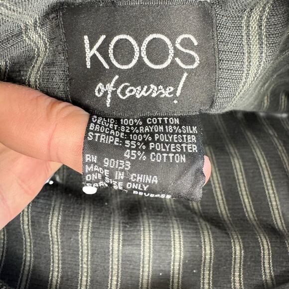 Koos Of Course! Vintage Mixed Fabric Velvet Tapestry Zippered Shoulder Bag - Picture 6 of 7